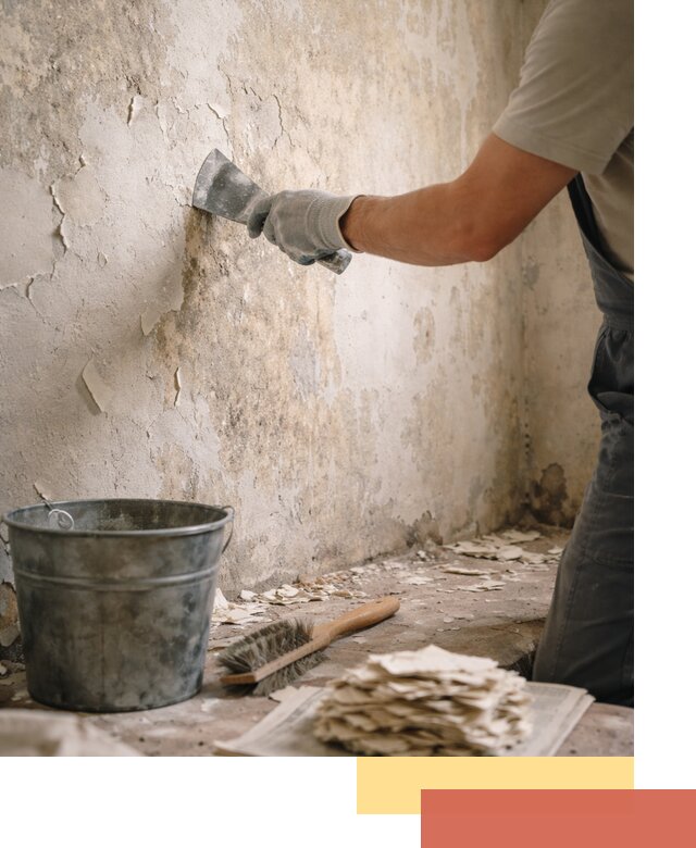 Удаление старой краски со стен в Благовещенске качественно и быстро