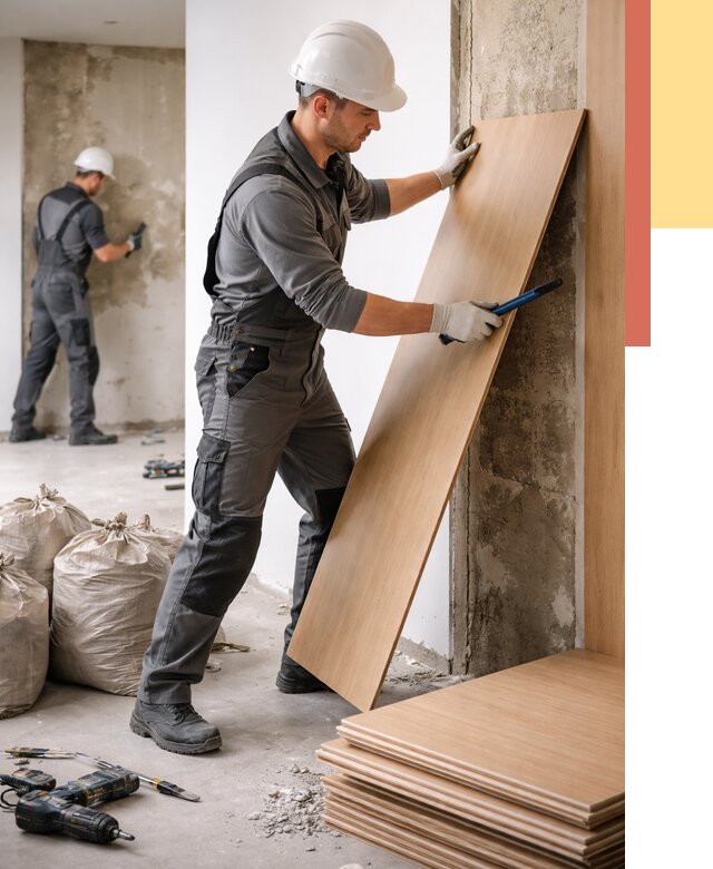 Демонтаж стеновых панелей в Благовещенске от 3555 руб. за м² быстро и недорого | ОТДЕЛОЧНИК-Бгн