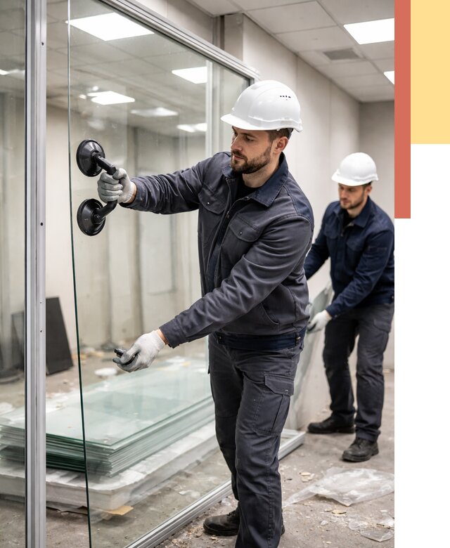 Демонтаж стеклянных перегородок в Благовещенске от 3250 руб. — быстро и недорого | ОТДЕЛОЧНИК-Бгн