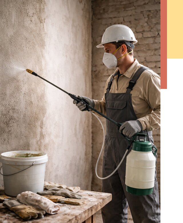 Антисептическая обработка стен в Благовещенске от 1219 руб. — быстро и недорого | ОТДЕЛОЧНИК-Бгн