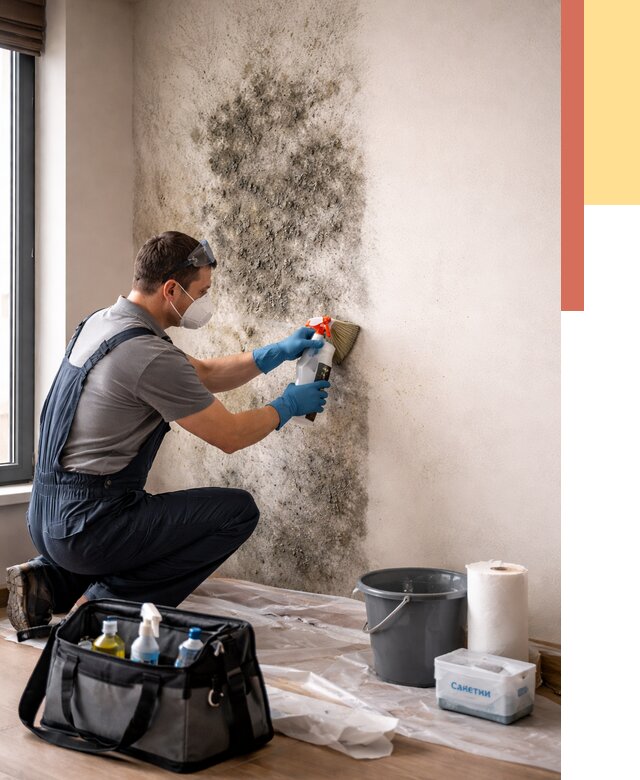 Удаление плесени со стен в Благовещенске от 2184 руб. — быстро и недорого | ОТДЕЛОЧНИК-Бгн