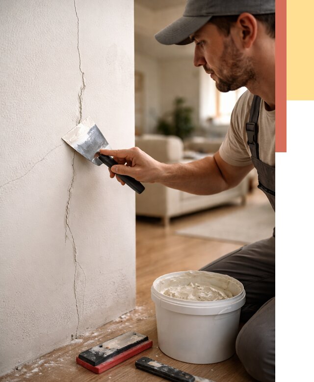 Заделка трещин и сколов в Благовещенске от 2488 руб. — быстро и недорого | ОТДЕЛОЧНИК-Бгн