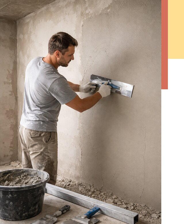 Штукатурка стен без маяков в Благовещенске от 7313 руб/м2 — услуги и цена | ОТДЕЛОЧНИК-Бгн