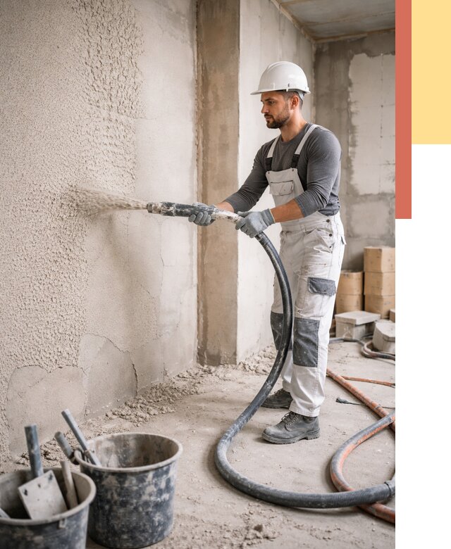 Машинная штукатурка стен в Благовещенске под ключ от 6602 руб./м2 | ОТДЕЛОЧНИК-Бгн