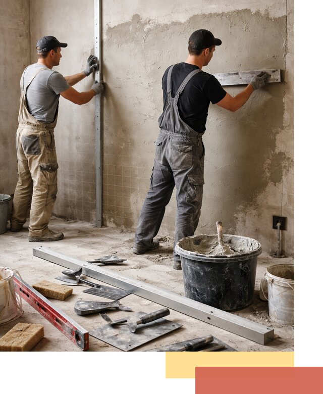 Профессиональная штукатурка стен под плитку в Благовещенске