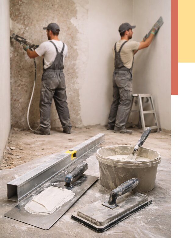 Штукатурка стен под обои в Благовещенске от 4571 руб./м2 — выравнивание под обои | ОТДЕЛОЧНИК-Бгн