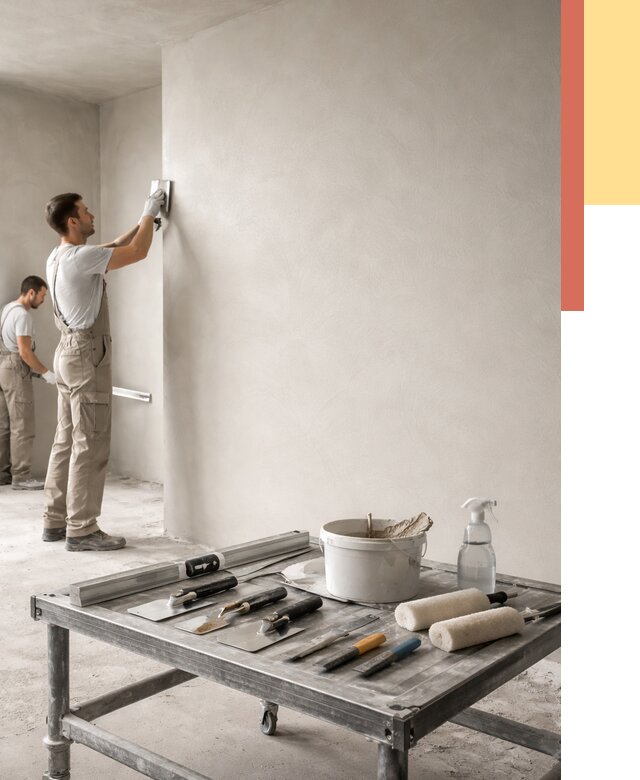 Штукатурка стен под покраску в Благовещенске от 4571 руб./м² — качественно и недорого | ОТДЕЛОЧНИК-Бгн