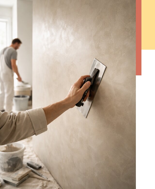 Венецианская штукатурка в Благовещенске от 3555 руб/м² — нанесение стен под ключ | ОТДЕЛОЧНИК-Бгн