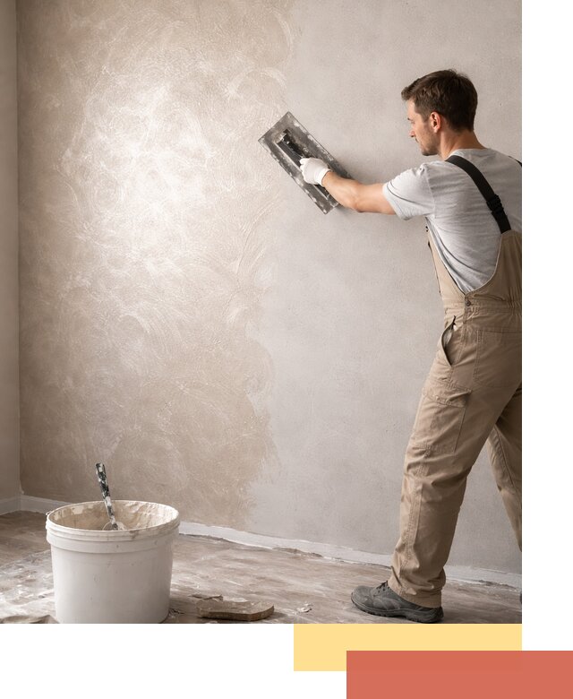 Декоративная штукатурка «Мокрый шелк» под ключ в Благовещенске