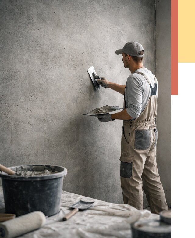 Декоративная штукатурка под бетон в Благовещенске от 2539 руб./м² — нанесение под ключ | ОТДЕЛОЧНИК-Бгн