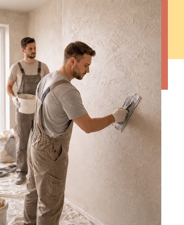 Фактурная штукатурка стен в Благовещенске от 4266 руб./м² — заказать под ключ | ОТДЕЛОЧНИК-Бгн