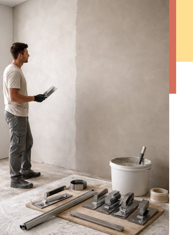 Нанесение микроцемента на стены в Благовещенске от 3250 руб./м2 под ключ | ОТДЕЛОЧНИК-Бгн