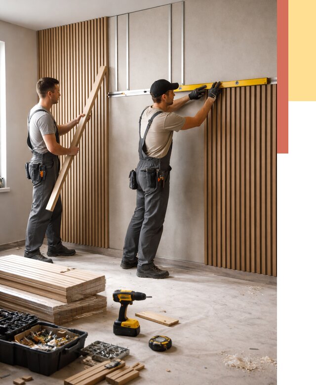 Монтаж реечных панелей на стены в Благовещенске от 1219 руб. — быстро и недорого | ОТДЕЛОЧНИК-Бгн