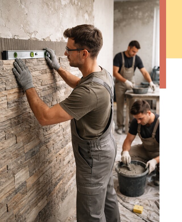 Монтаж искусственного камня в Благовещенске от 4571 руб. под ключ | ОТДЕЛОЧНИК-Бгн