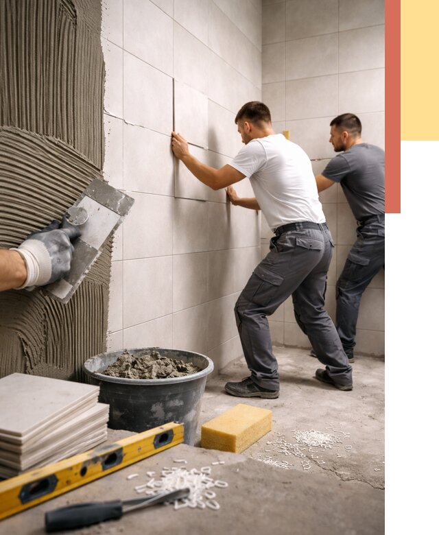 Укладка плитки на стены в Благовещенске от 863 руб. — качественно и недорого | ОТДЕЛОЧНИК-Бгн