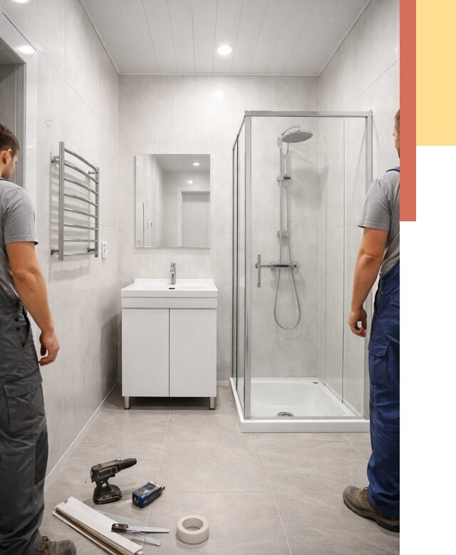 Отделка ванной комнаты панелями ПВХ в Благовещенске от 4571 руб. за м2 | ОТДЕЛОЧНИК-Бгн