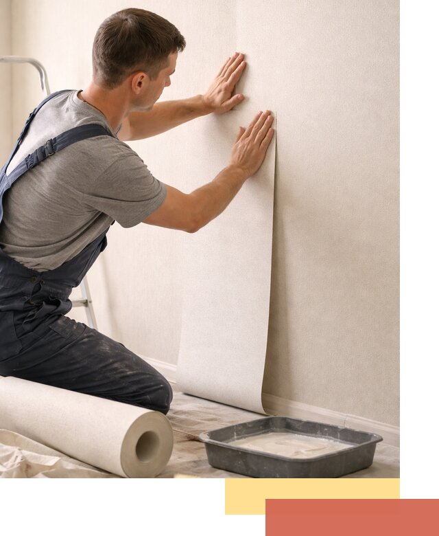 Поклейка флизелиновых обоев в Благовещенске качественно и быстро