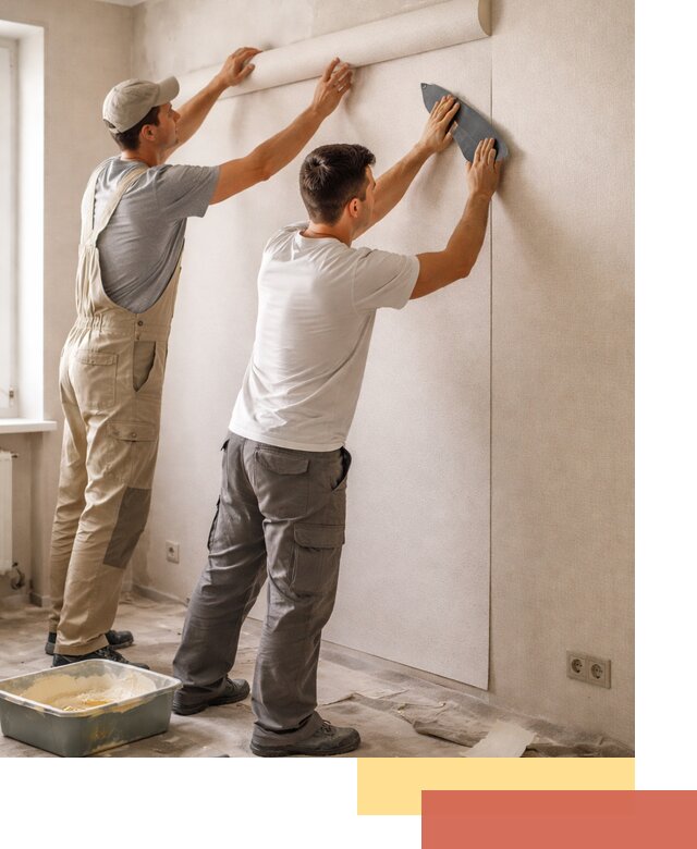 Поклейка виниловых обоев в Благовещенске профессионально и качественно