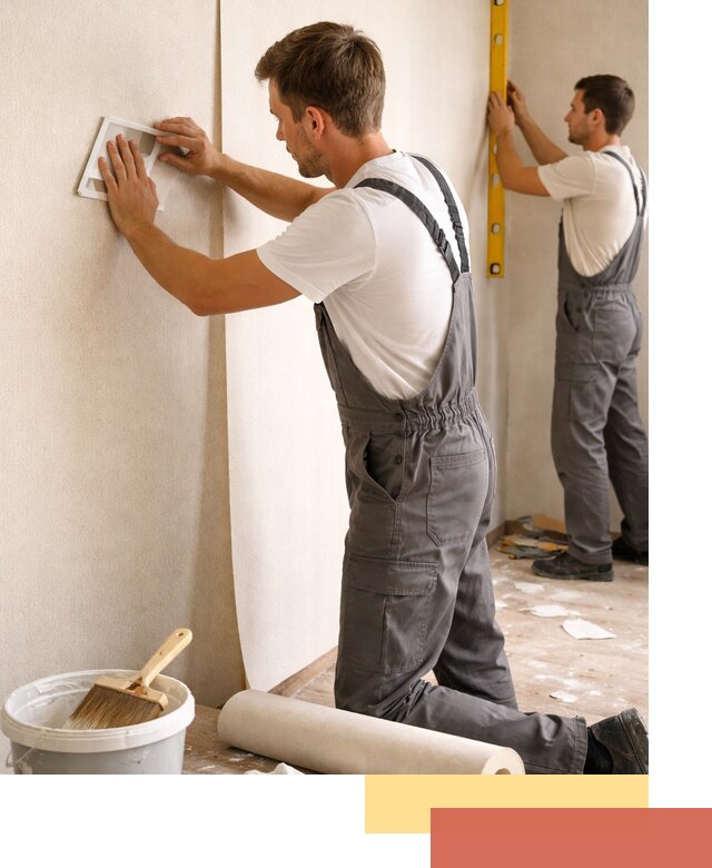 Поклейка бумажных обоев в Благовещенске качественно и недорого