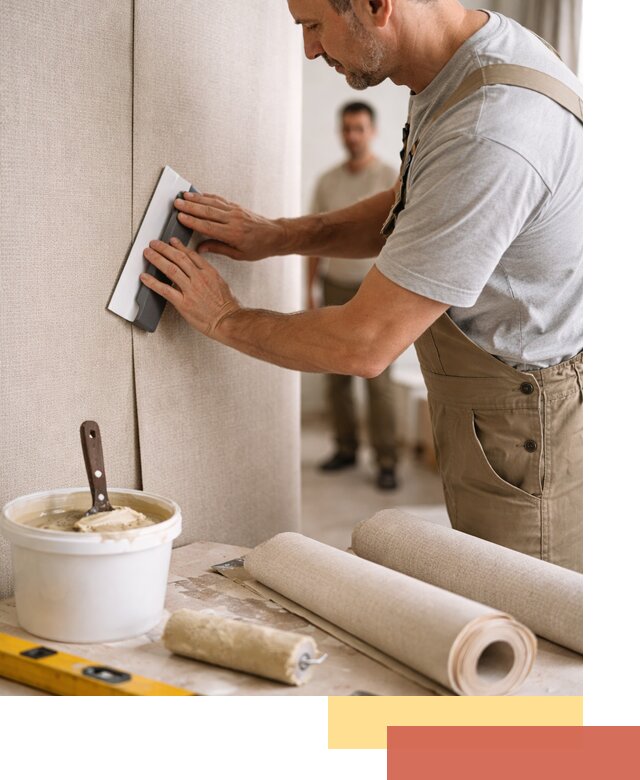 Поклейка текстильных обоев в Благовещенске профессионально и аккуратно