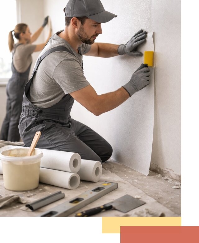 Поклейка стеклообоев профессионально в Благовещенске