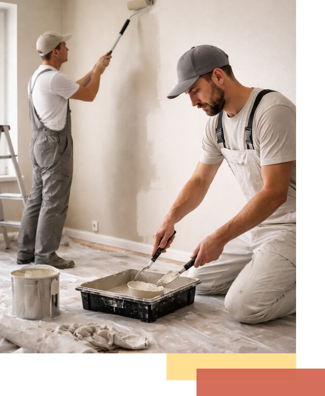 Покраска стен в квартире в Благовещенске — профессионально и аккуратно