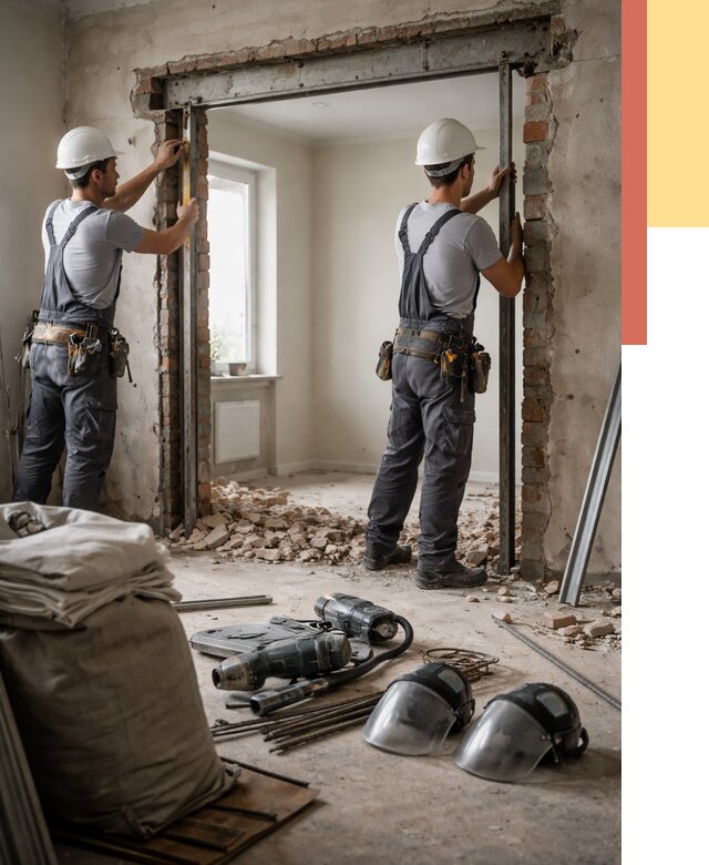 Расширение дверного проема в Благовещенске от 12696 руб. под ключ | ОТДЕЛОЧНИК-Бгн