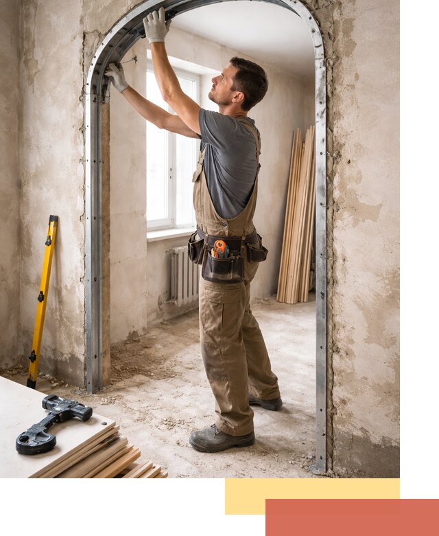 Устройство арочного проема в Благовещенске под ключ