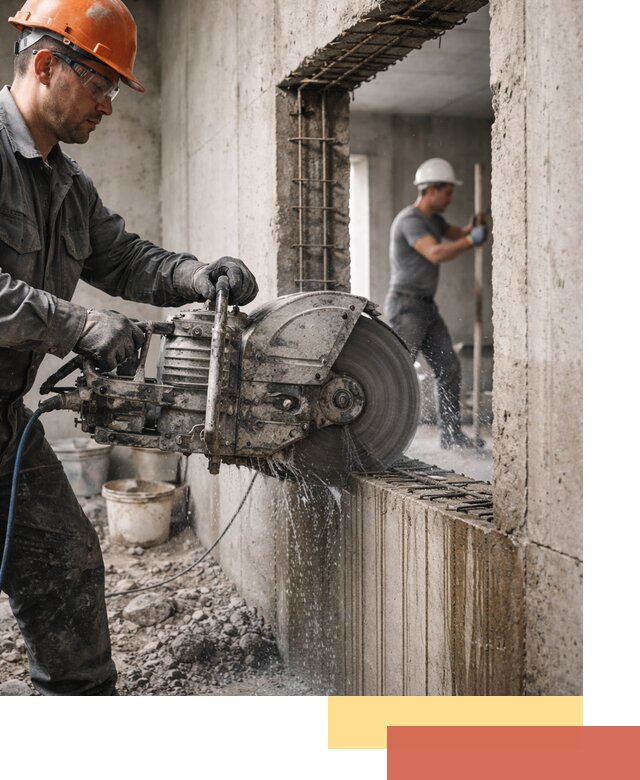 Алмазная резка проемов в Благовещенске быстро и точно