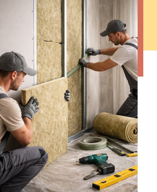 Шумоизоляция стен в Благовещенске под ключ от 1879 руб. | ОТДЕЛОЧНИК-Бгн