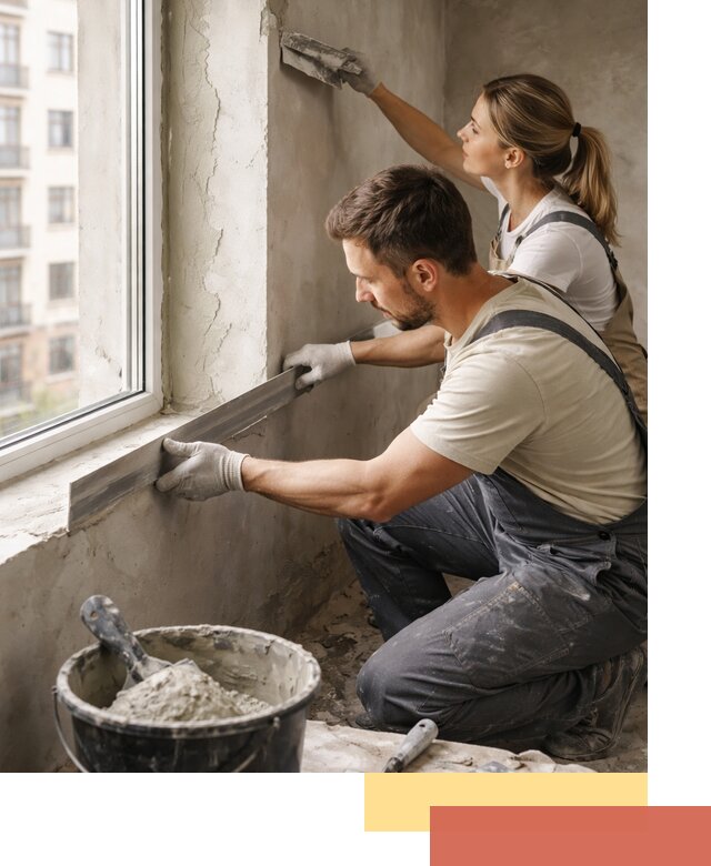 Штукатурка откосов дверей и окон профессионально в Благовещенске