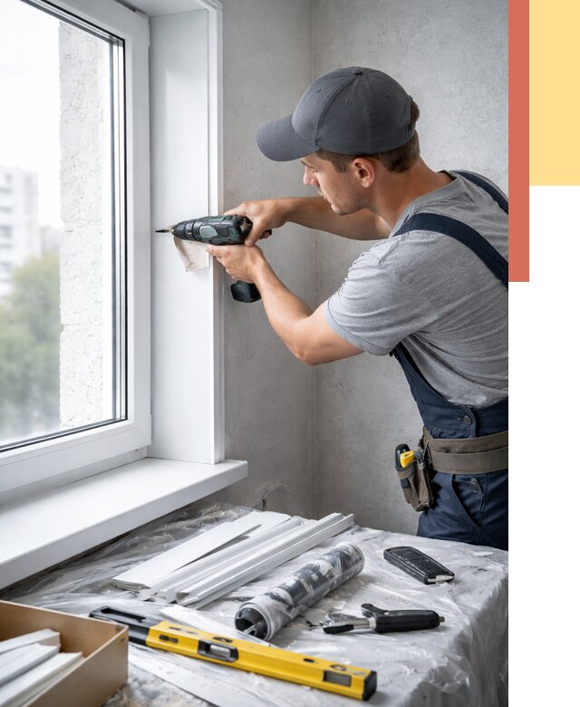 Установка пластиковых откосов в Благовещенске от 2285 руб. | ОТДЕЛОЧНИК-Бгн монтаж, быстро и недорого