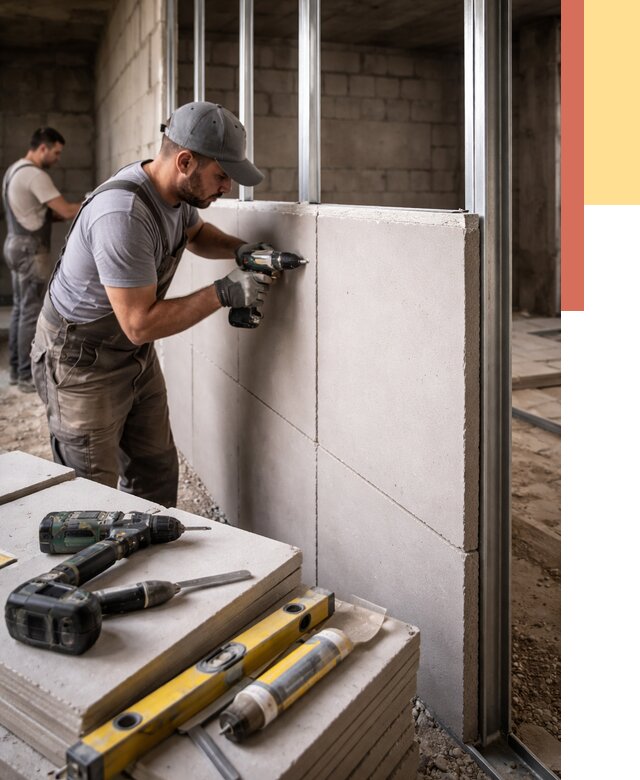 Кладка влагостойких перегородок ПГП в Благовещенске от 1219 руб. под ключ | ОТДЕЛОЧНИК-Бгн