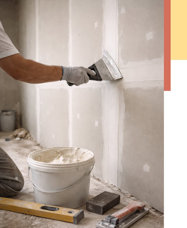 Шпаклевка перегородок из гипсокартона в Благовещенске от 2539 руб. — услуги ОТДЕЛОЧНИК-Бгн