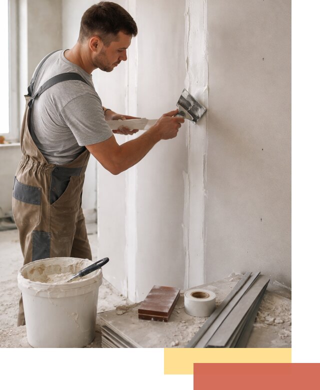 Шпаклевка перегородок из гипсокартона в Благовещенске качественно и быстро