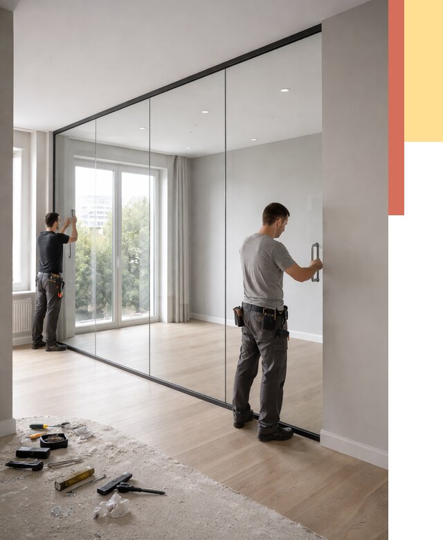 Изготовление стеклянных перегородок в Благовещенске от 12544 руб. под ключ | ОТДЕЛОЧНИК-Бгн