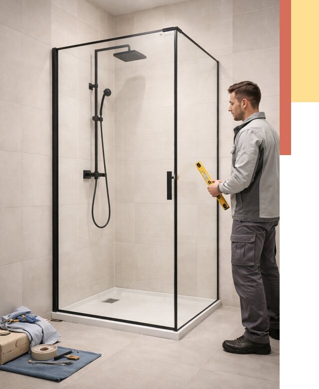 Стеклянные перегородки для душа в Благовещенске от 12696 руб. | Монтаж под ключ — ОТДЕЛОЧНИК-Бгн