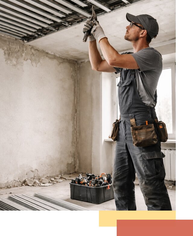 Демонтаж реечного потолка в Благовещенске быстро и аккуратно