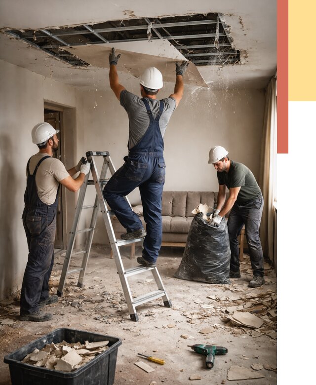 Демонтаж гипсокартонного потолка в Благовещенске от 427 руб. за м2 — ОТДЕЛОЧНИК-Бгн