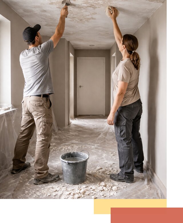 Удаление побелки с потолка в Благовещенске — быстро и аккуратно