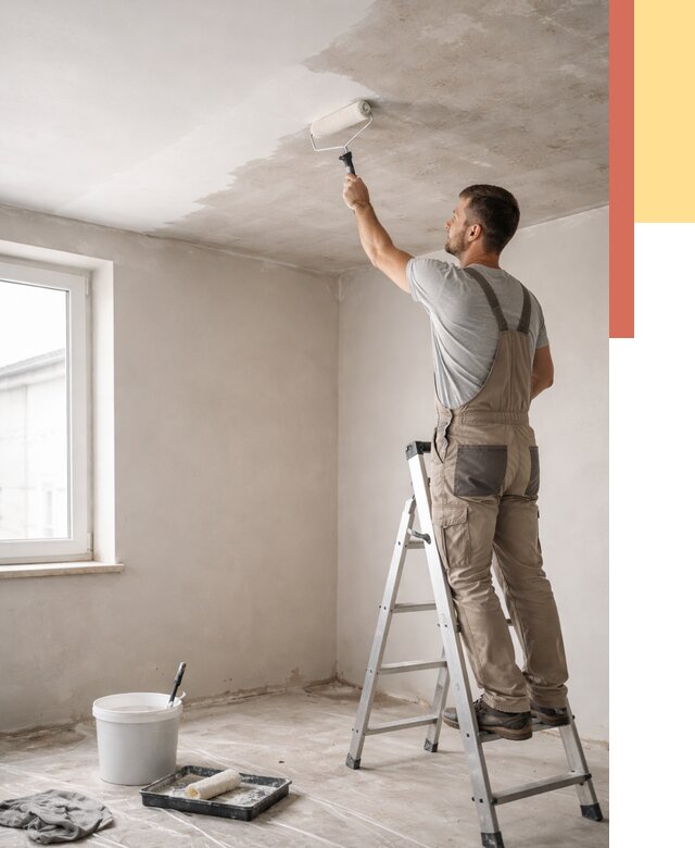 Грунтовка потолка в Благовещенске от 2539 руб. — быстро и недорого | ОТДЕЛОЧНИК-Бгн