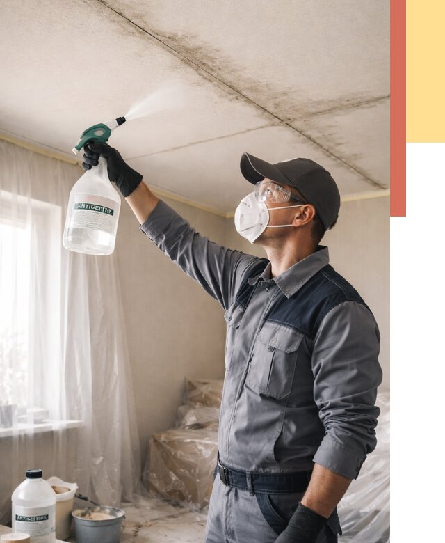 Антисептическая обработка потолка в Благовещенске от 2539 руб. | ОТДЕЛОЧНИК-Бгн