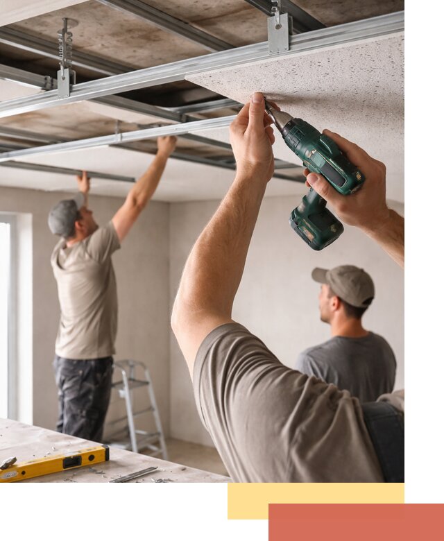 Монтаж акустического потолка в Благовещенске под ключ