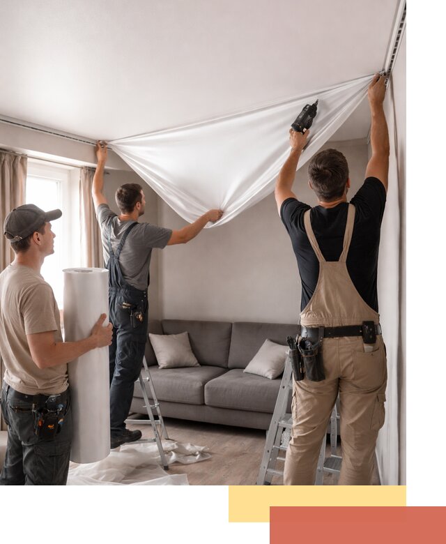 Монтаж сатинового натяжного потолка в Благовещенске качественно и быстро