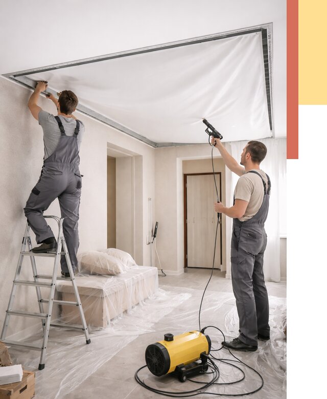 Монтаж натяжного потолка в прихожей в Благовещенске от 2692 руб. под ключ | ОТДЕЛОЧНИК-Бгн