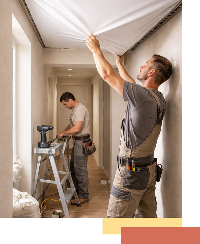 Монтаж натяжного потолка в прихожей в Благовещенске