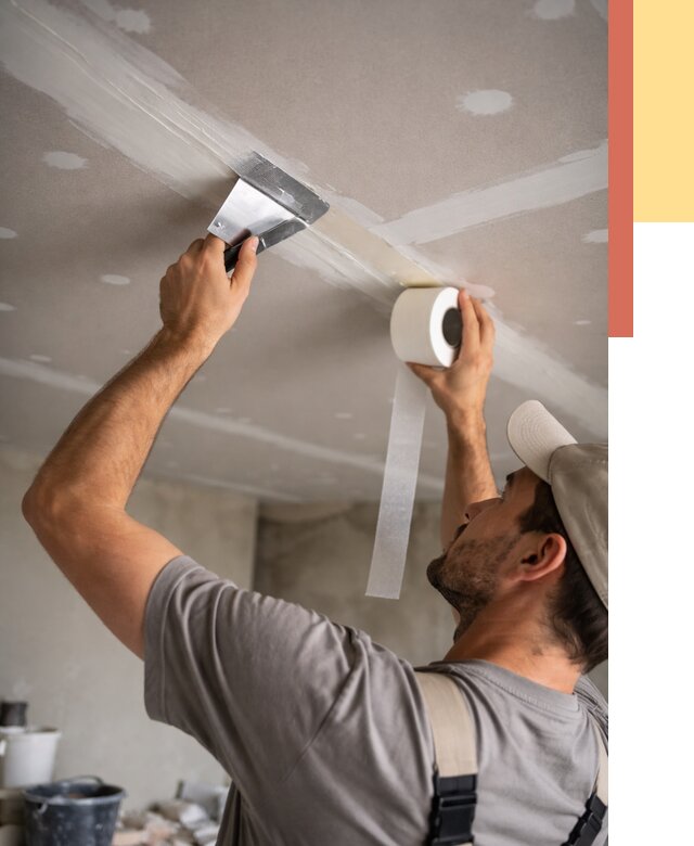 Обработка швов потолка ГКЛ в Благовещенске от 7618 руб. под ключ | ОТДЕЛОЧНИК-Бгн