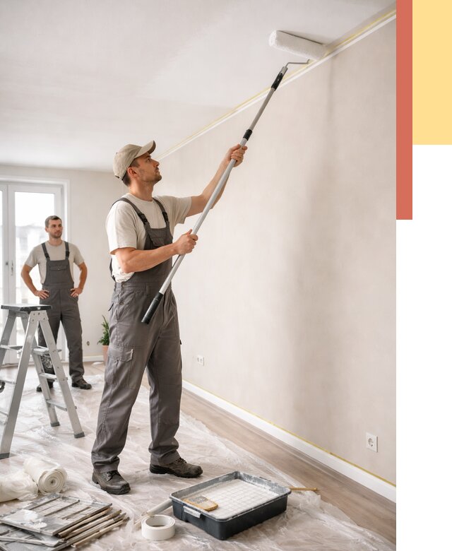 Покраска потолка из гипсокартона в Благовещенске от 4571 руб./м2 — услуги под ключ | ОТДЕЛОЧНИК-Бгн