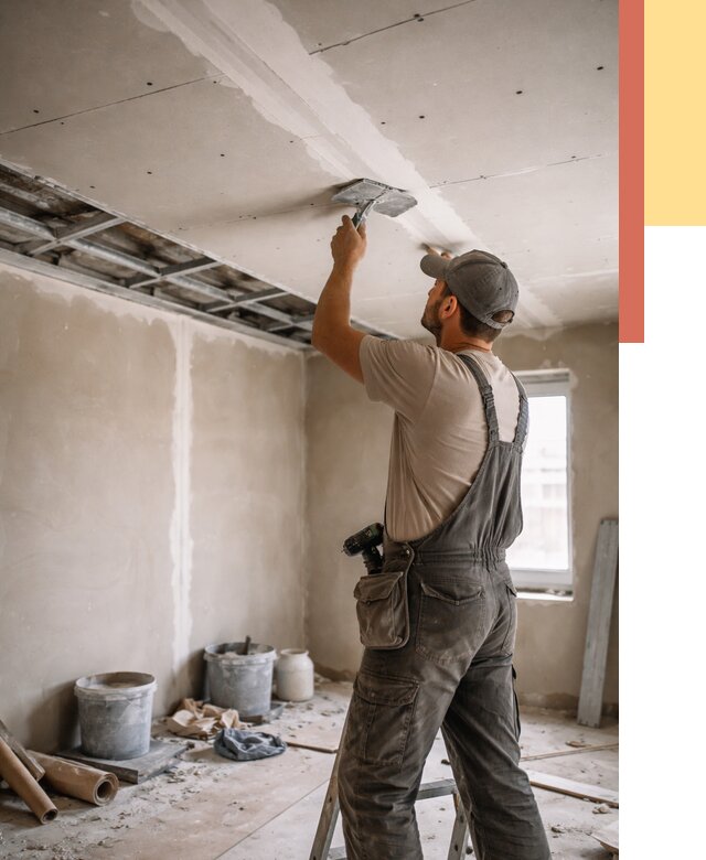 Ремонт потолка из гипсокартона в Благовещенске от 660 руб./м² — быстро и недорого | ОТДЕЛОЧНИК-Бгн