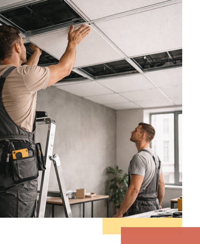 Монтаж потолочной плитки в Благовещенске качественно и в срок